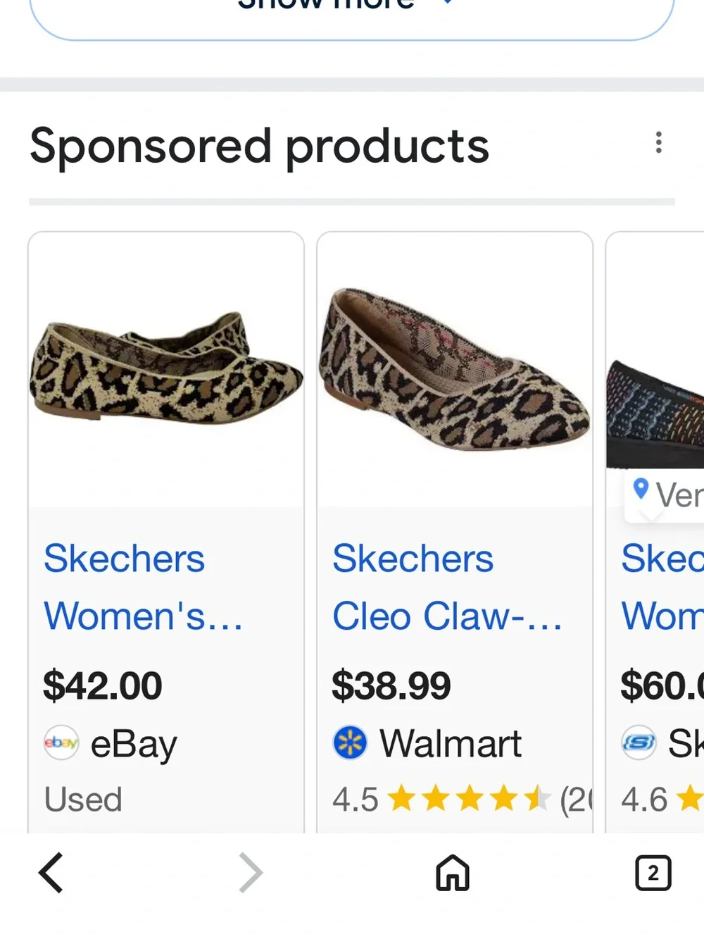 Skechers Women's Magenta Leopard Knit Slip-On Flats - Picture 6 of 6